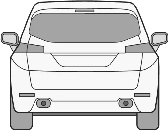 Автомобиль сзади